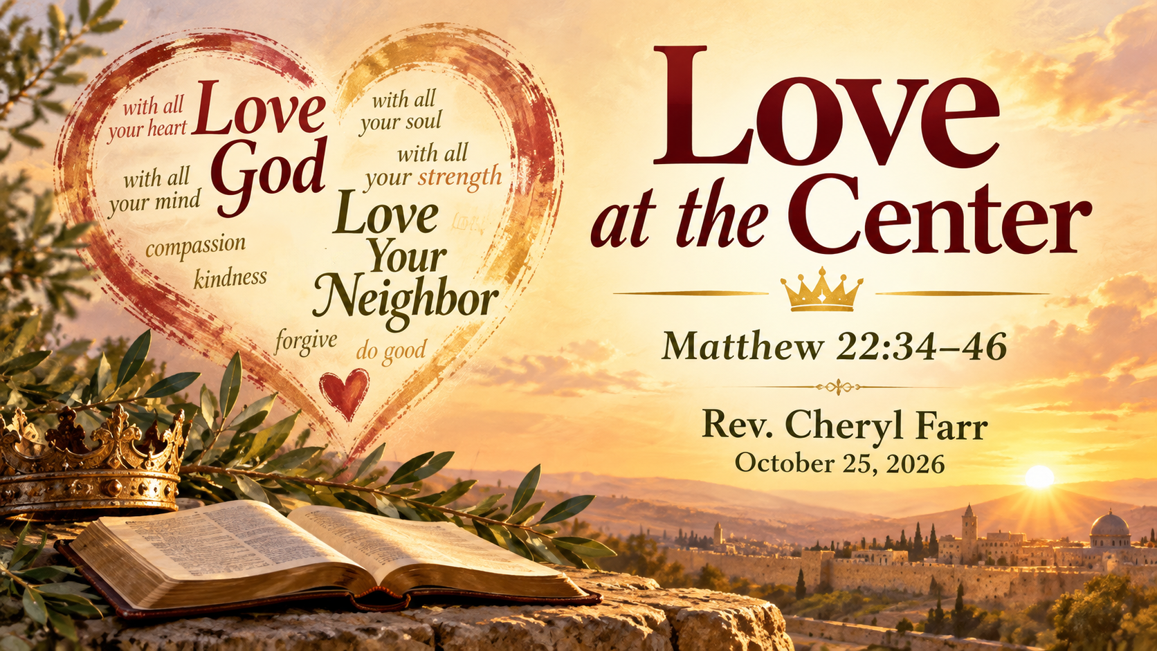 Love at the Center  title slide