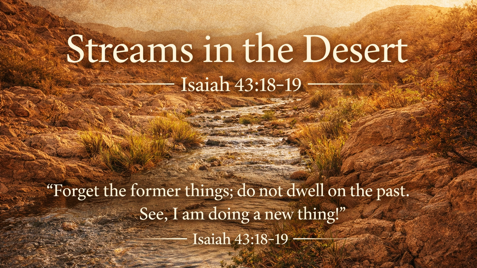 Streams in the Desert