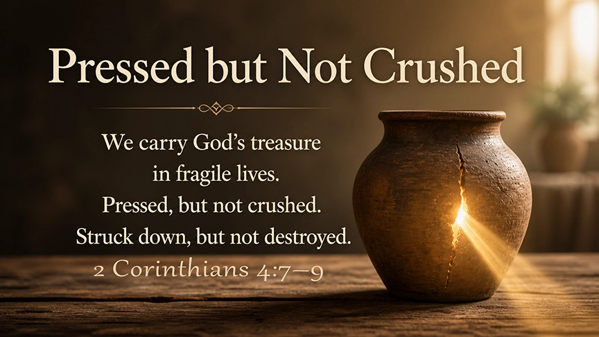Pressed but Not Crushed