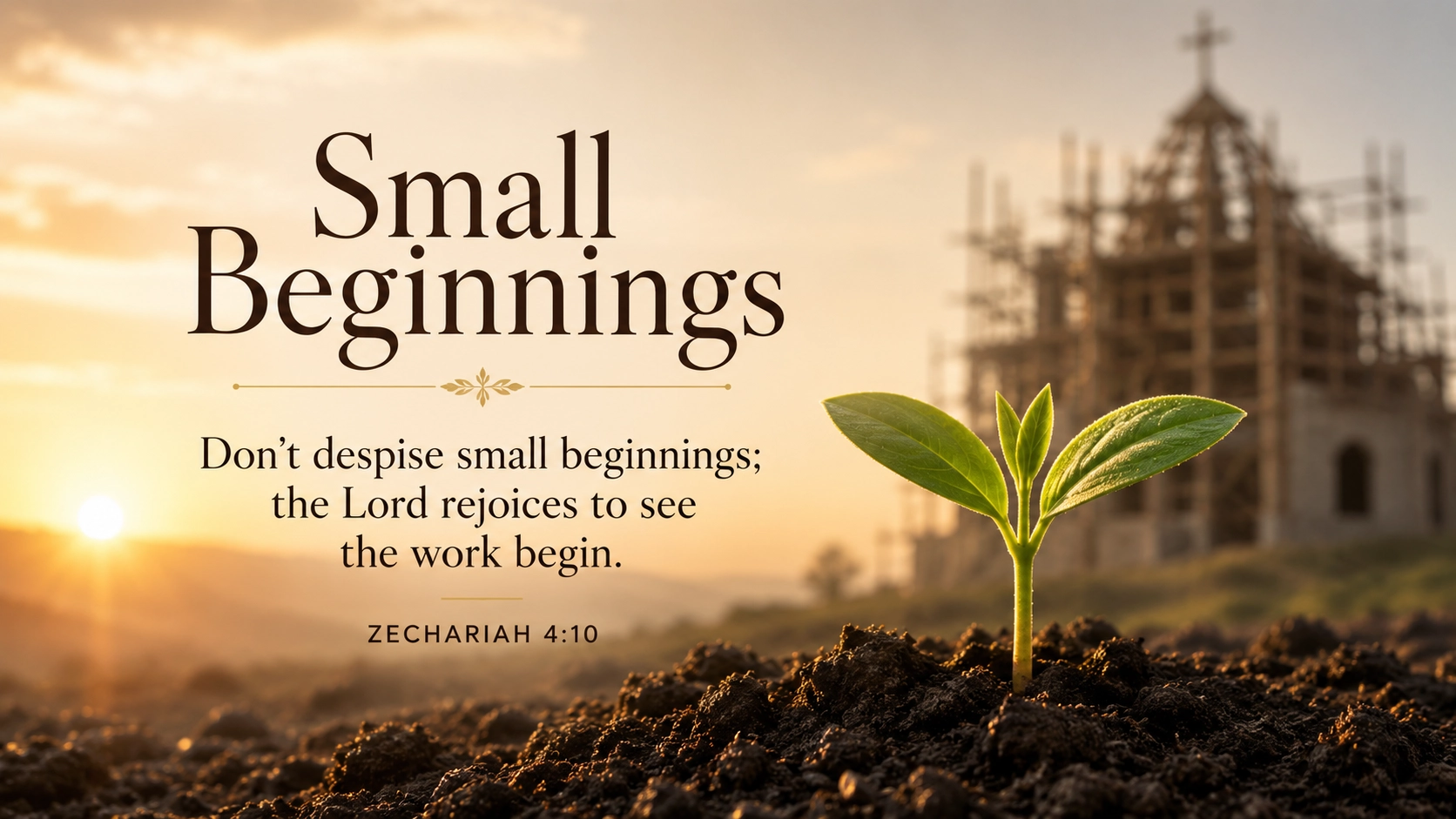 Small Beginnings
