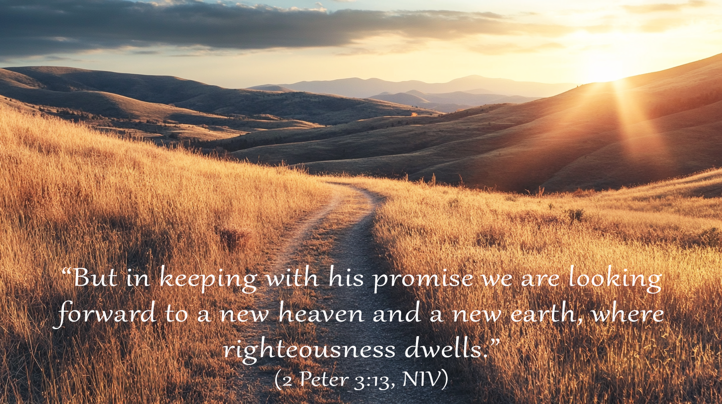 Traveler standing on sunrise path symbolizing Advent patience and God’s merciful delay from 2 Peter 3—waiting as holy preparation.