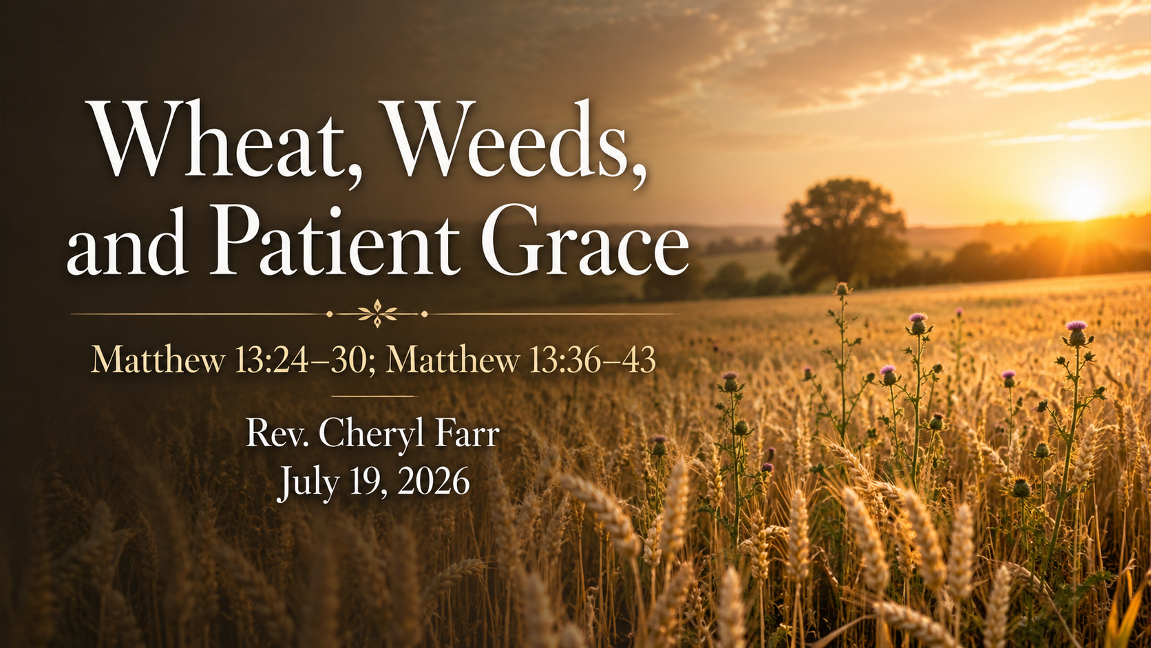 Good Soil for the Word title image showing a sower scattering seed across rich soil at sunrise, representing Matthew 13 and hearts open to God’s Word.