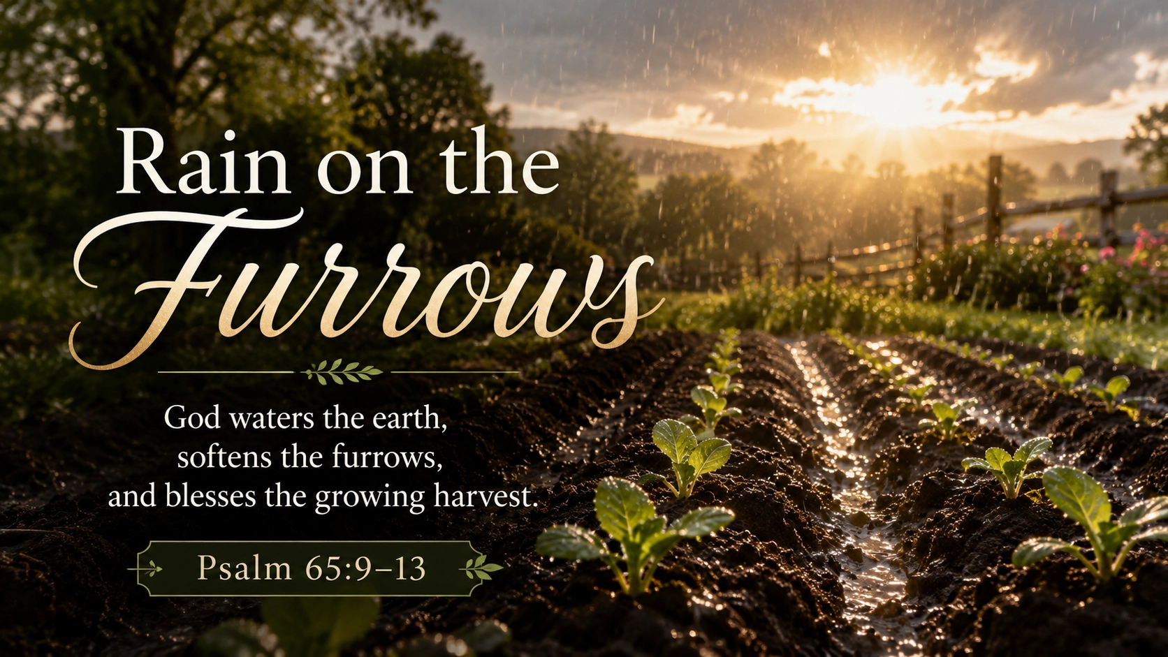Rain on the Furrows