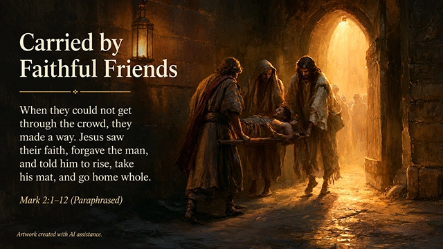 Carried by Faithful Friends