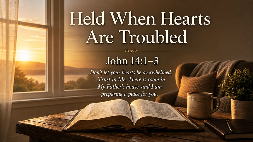 Held When Hearts Are Troubled